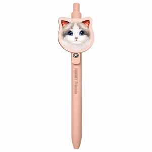 NIMMY komplekts 2in1 piezīmju grāmatiņa + pildspalva BIG EYED PET 2.0 Kaķis rozā
