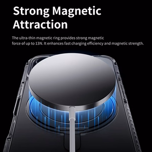 Rock Rotating Stand Crystal Series Magnētiskais Iphone 16 melns