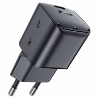 Acefast A73 Mini PD 20W GaN USB-C sienas lādētājs - melns