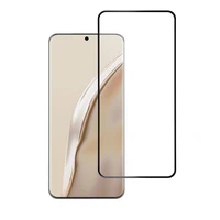 Aizsargstikls Blue Star - HUA P60 Pilns pārklājums (ar pilnu līmi, mazs izmērs) melns