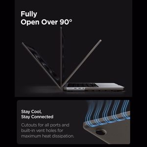 Spigen AirSkin aizsargapvalks MacBook Pro 16" 2021 / 2023 / 2024 / 2025 / 2026 – daļēji caurspīdīgs