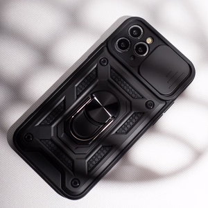 TFO Defender Slide triecienizturīgs vāciņš ar bīdāmu kameras aizsargu Realme 16 Pro 5G – melns
