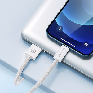 Blavec Cable Candy braided - USB to Type C - PD 60W 3A 3 metres Apple CarPlay/Android Auto (CCA-UC3W30) white