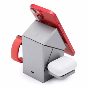 Bezvadu charging station Forcell 3in1 (F-06) (MagSafe) (Phone; Pods; Watch) 15W