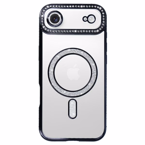 Viedtālruņa apvalks Bling Magsafe Case for Iphone 17 Air - melns