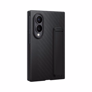 XF971SBE karbona maciņš ar statīvu Samsung Galaxy Fold 8, melns