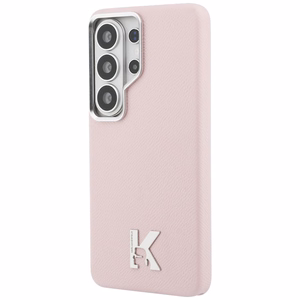 Maciņš Karl Lagerfeld K Metal Logo MagSafe Samsung Galaxy S26 Ultra rozā