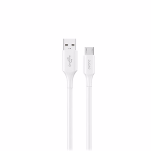 Dudao L2SM USB-A / micro USB 6A kabelis 1.2 m - balts