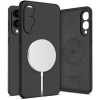 Tech-Protect Liquid Silicone magnētiskais viedtālruņa apvalks Samsung Galaxy S25 Edge - melns