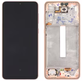 LCD screen Samsung A336 A33 5G 2022 ar touch screen un frame Peach original (service pack)