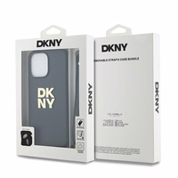 DKNY Viedtālruņa apvalks ar siksniņu un logotipu iPhone 14 Pro Max - melns