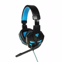 iBox X8 Headset Wired Head-band Gaming melns, zils