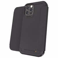 Maka tipa maciņš Gear4 D3O Wembley Flip Wallet iPhone 12 / 12 Pro melns