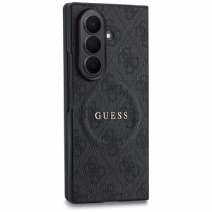 Melns Guess 4G Classic MagSafe vāciņš Samsung Galaxy Z Fold8 Ultra tālrunim