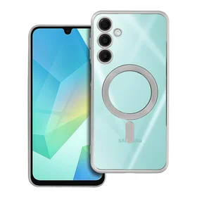 ELECTRO MAG COVER magnētiskais viedtālruņa apvalks, saderīgs ar MagSafe, paredzēts SAMSUNG A16 5G / A16 4G, sudraba
