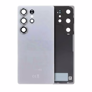 Aizmugurējais vāks saderīgs ar Samsung S938 S25 Ultra / Titanium White Silver / (ar kameras lēcu) OEM