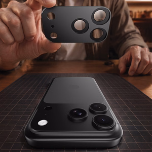Benks OmniWarrior integrēts metāla kameras objektīvu aizsargs (C.M.SX.AP.BK.R070) iPhone 18 Pro (AR, melns)