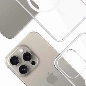 3mk Clear MagCase Case for Apple iPhone 15 Pro Max - Transparent