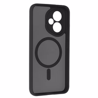 Pilnībā matēts Mag viedtālruņa apvalks Honor 400 Pro 5G melns