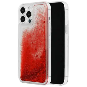 Viedtālruņa apvalks Liquid Heart Iphone 12 Pro Max sarkanas krāsas