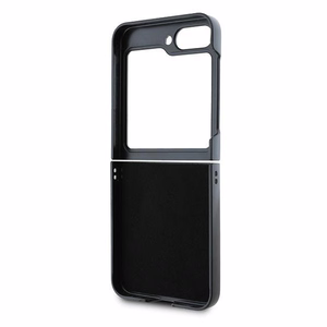 DKNY Viedtālruņa apvalks Samsung Galaxy Z Flip6 ar atkārtojošu Stack Logo dizainu – melns