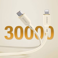 Dudao L7SF 2in1 USB-C - USB-C / Lightning kabelis 100W 1.2m - bēšs
