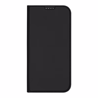 Dux Ducis Skin Pro viedtālruņa apvalks iPhone 16 Pro Max ar atveramu vāciņu un karšu nodalījumu - melns