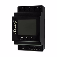 Shelly Pro Dual Cover PM DIN sliedes dubultais kontrolieris, WiFi (jaudas mērīšana)