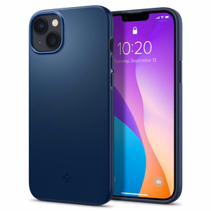 Spigen Thin Fit viedtālruņa apvalks iPhone 14 Plus - zils