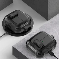 Tech-Protect silikona apvalks ar āķi Samsung Galaxy Buds 3 / 3 FE / 3 Pro austiņām - melns