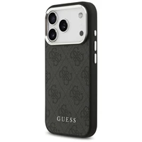 Guess 4G Classic Logo Magnētiskais viedtālruņa apvalks iPhone 17 Pro - melns