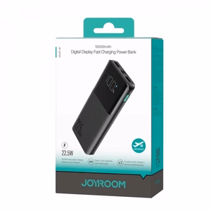 Внешний аккумулятор Power Bank Joyroom (JR-QP191) 10000mAh (2xUSB; 1xUSB-C; 22.5W) чёрный