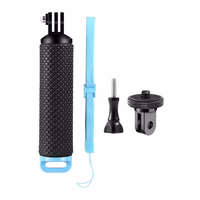 Puluz peldspējas stiprinājums sporta kamerām un tālruņiem (DJI, GoPro, Insta360) (melns)