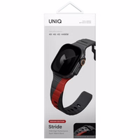 UNIQ Stride De Rubber siksniņa Apple Watch 49/46/45/44mm charcoal