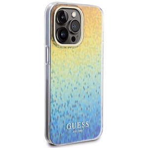 Guess IML Faceted Mirror Disco Iridescent case for iPhone 15 Pro Max - multicolored
