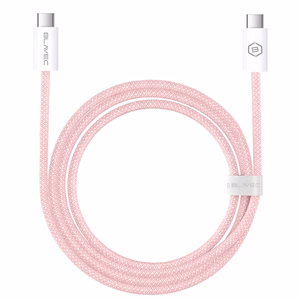 Blavec Cable Candy braided - Type C to Type C - PD 60W 3A 3 metres Apple CarPlay/Android Auto (CCA-CC3P30) pink