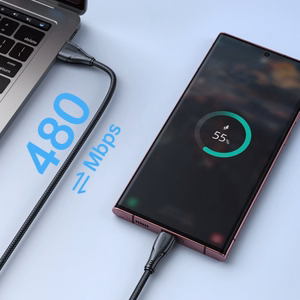 USB kabelis Joyroom „A11“ melns „Type-C“ 25cm (līdz 3A)