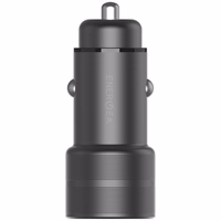 ENERGEA ład. sam. 1xUSB+1xUSB-C PD-QC3.0 38W pelēks/gunmetal Alu Drive PD20+