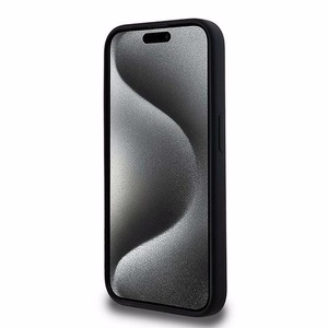 Karl Lagerfeld silikona Karl&Choupette magnētiskais viedtālruņa apvalks iPhone 15 Pro - melns