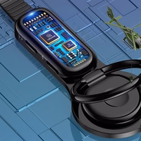 USAMS Adapteris AU06 2w1 Lightning - 2 x lightning + gredzena turētājs melns SJ274LN01 (US-SJ274)