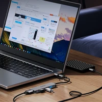 Orico YSA2-U3 USB-A/USB-C Hub dokstacija 1x USB-A 3.0 + 6x USB-A 2.0 - pelēka