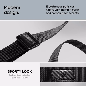 SPIGEN PS100 UNIVERSAL CAR SEAT BELT HOLDER FOR PETS melns