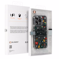 TEL PROTECT Ziemassvētku viedtālruņa apvalks Samsung S23 Dizains 3 Caurspīdīgs