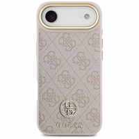 Guess 4G Strass Logo Magnētiskais viedtālruņa apvalks iPhone Air - rozā
