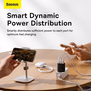Baseus Compact Wall Charger - 3xUSB - 17W (CCXJ020101) black