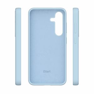 Силиконовый чехол Etteri Mag для Samsung Galaxy S25 Edge голубой