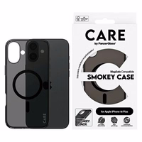 CARE by PanzerGlass Flagmanis viedtālruņa apvalks iPhone 16 Plus 6.7" dūmu/dūmu Magnētiskais 1351