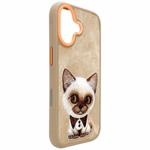 Nimmy Big Eyed Pet 2.0 Viedtālruņa apvalks iPhone 17 - smilškrāsains
