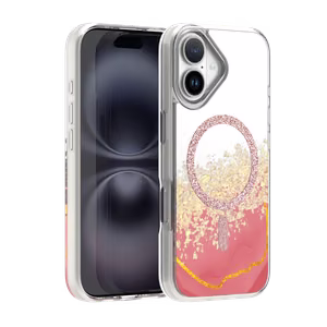 Epoxy Mag maciņš iPhone 16 6,1" rozā