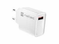 NATEC NETWORK CHARGER RIBERA USB-A 18W balts
